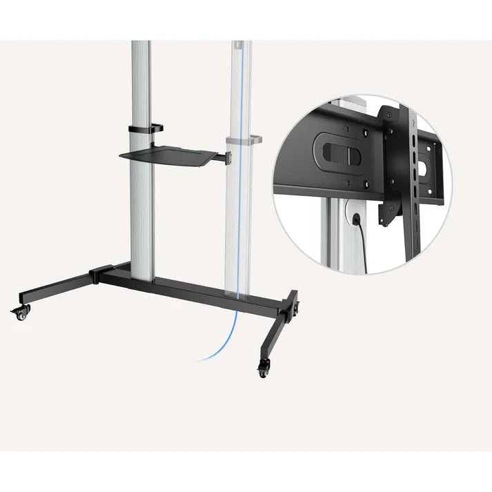 Soportes/manhattan/462563/soporte De Aluminio Ajustable En Altura Para Tv Multimedia, De 60» A 100