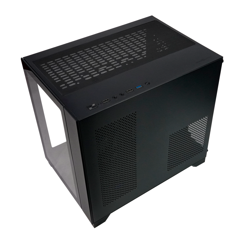 Gabinete Game Factor Csg570 Matx Fishtank, Doble Cristal, Usb 3.0, S/fte, Negro