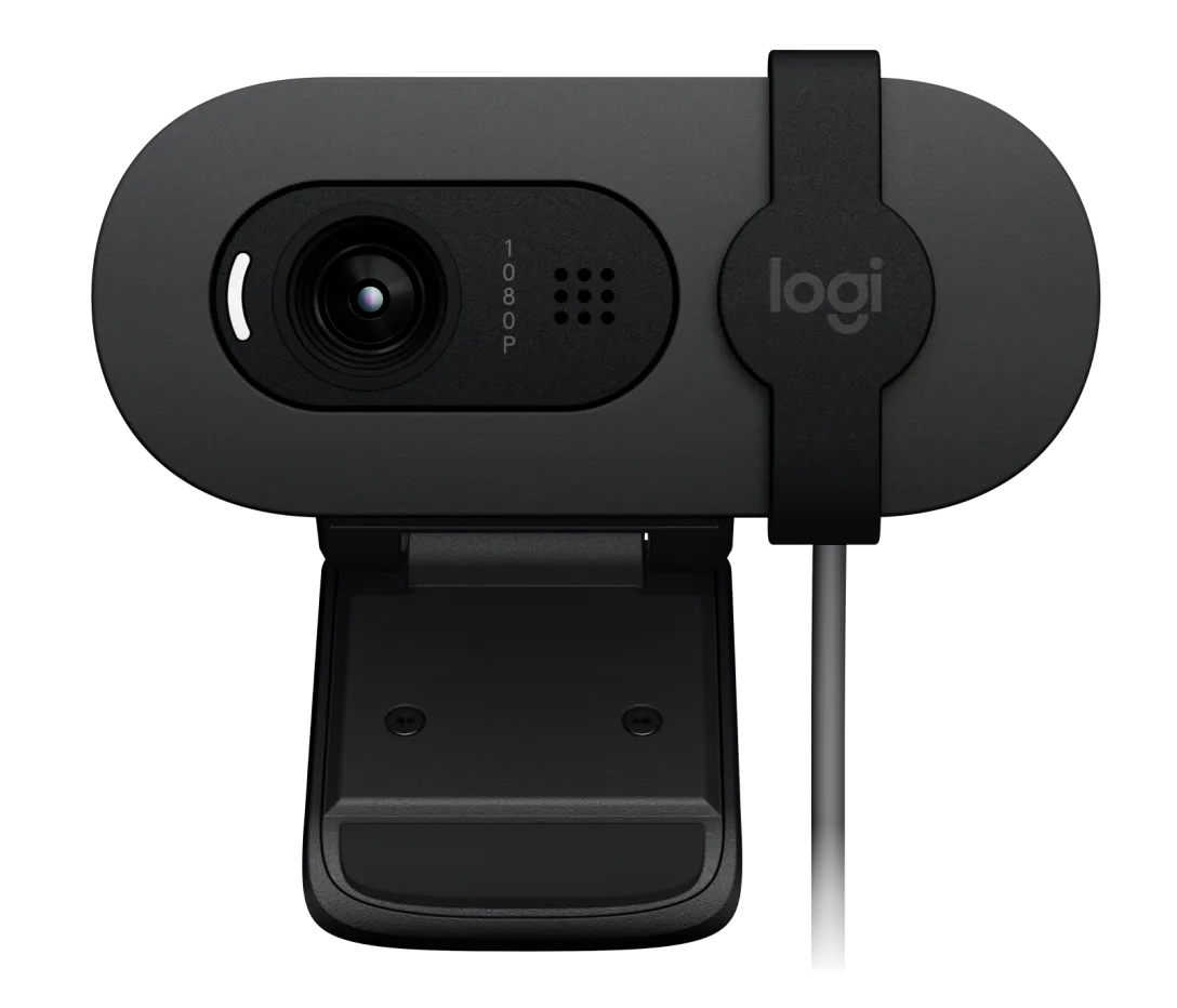 Webcam Logitech Brio 100 Grafiito Fhd 1080 A 30 Fps 58° Rightlight 2, Microfono Usb-a Win/ Mac / Chrome