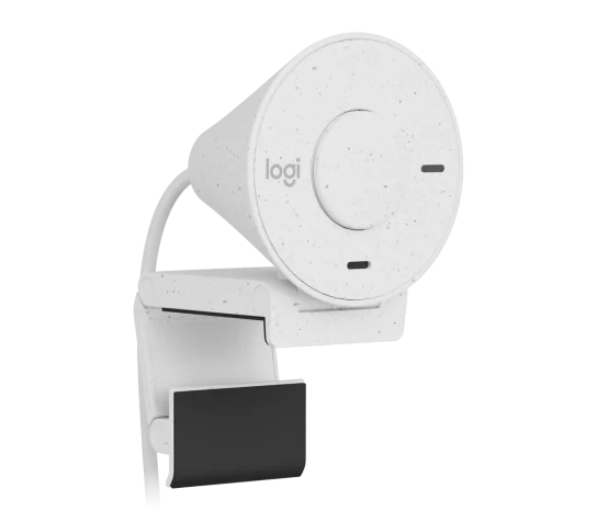Webcam Logitech Brio 300 Color Off White Fhd 1080 A 30 Fps Auto Enfoque, Microfono Usb-c 3.1 Win/mac Os