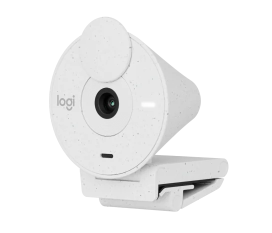 Webcam Logitech Brio 300 Color Off White Fhd 1080 A 30 Fps Auto Enfoque, Microfono Usb-c 3.1 Win/mac Os