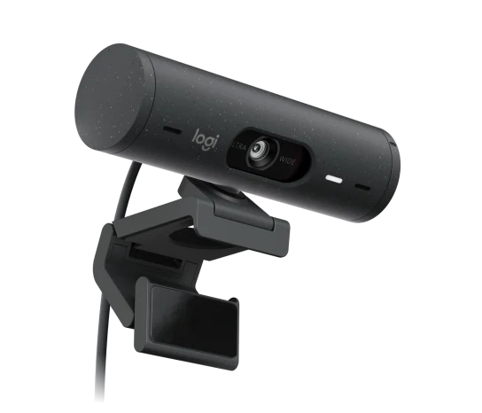 Webcam Logitech Brio 500 Grafito Fhd 1080 A 30 Fps Auto Enfoque, MicrÓfono Ia Usb-c Win/mac Os