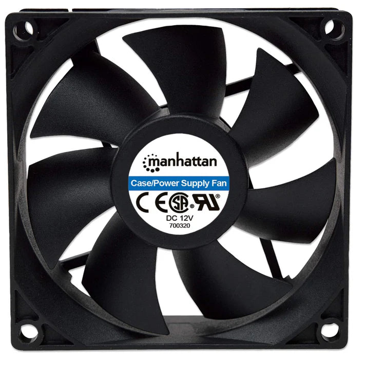Ventilador,manhattan,700320, 80x80x25 Mm, 4 Pines,gabinete Cpu