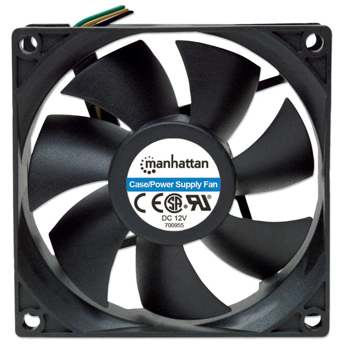 Ventilador,manhattan,700955, 80x80x25, 3 Pines,gabinete Cpu
