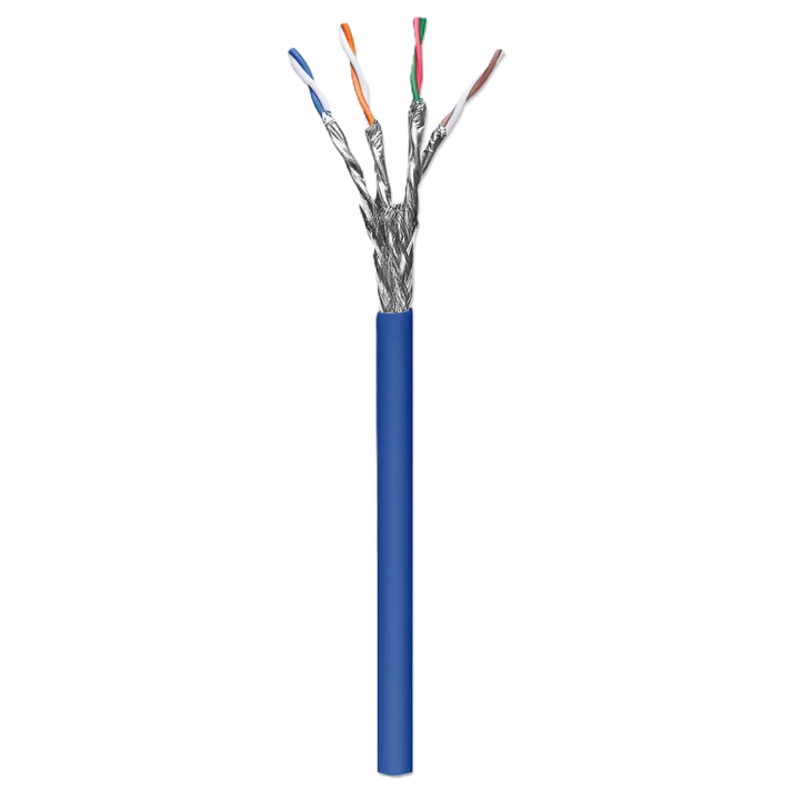 Bobina,intellinet,705042, Cat 6a Sftp 305m Solida Azul, 100% Cobre