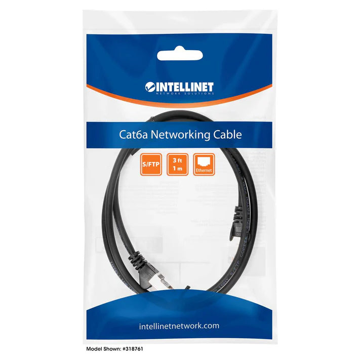 Cable Patch,intellinet,741552, Cat 6a, 4.2m14.0f S/ftp Negro