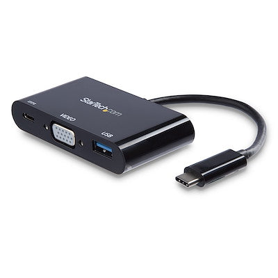 Adaptador Multifuncin De Viajes Usb-c A Vga Con Entrega De Potencia Power Delivery Y Puerto Usb-a - Mini Docking Station - Startech.com Mod. Cdp2vgauacp