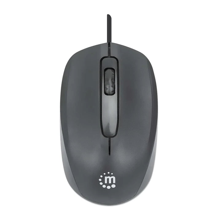 Mouse,manhattan,190190, Optico Estndar Usb Negro