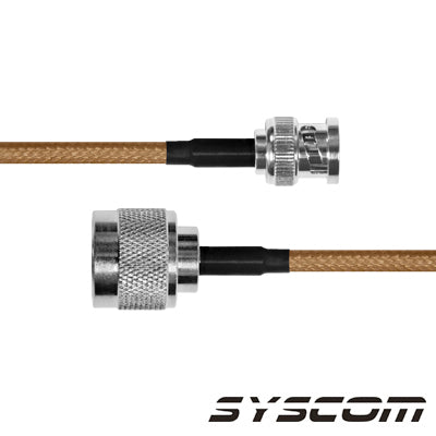Cable Rg-142/u De 60 Cms, Con Conectores Bnc Macho A N Macho.