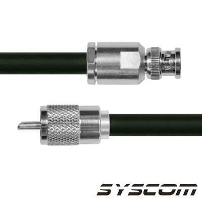 Cable Rg214, Con Conectores Bnc Macho /uhf Macho.