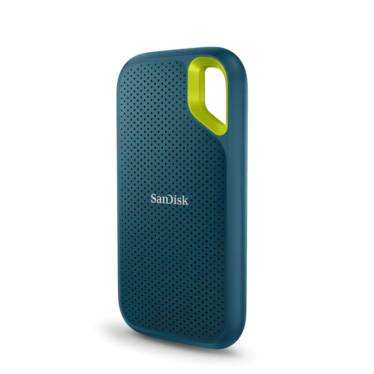 Unidad De Estado Solido Ssd Externo Sandisk Extreme Portable 2tb 2.5 Usb 3.2 Velocidad De Lect.1050 Mb/s Escrit.1000mb/s Uso Rudo Sdssde61-2t00-g25m