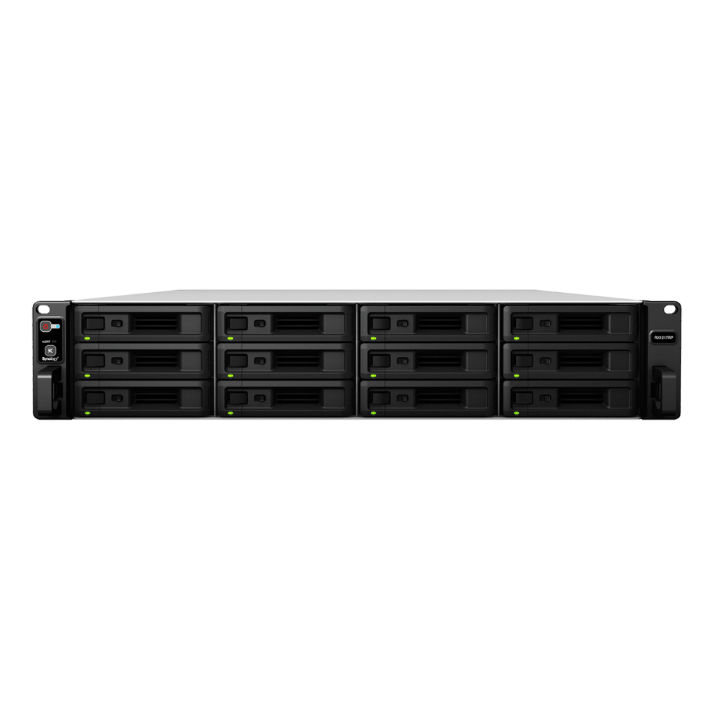 Unidad De Expansion Synology Rx1217rp 12 Bahias 3.5 Sata Hdd 2.5 Sata Hdd 2.5 Sata Ssd/hasta 120tb/hot-swap/rack2u