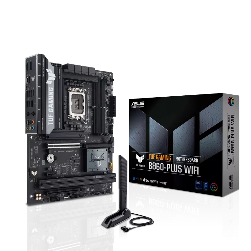Mb Asus B860 Intel S-1851 Serie 2 /4x Ddr5 8666 /hdmi /dp /dp Tipo-c /5x Usb3.2 /wifi 7 /bluetooth /atx /gama Media /gamer