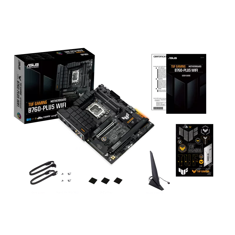 Mb Asus B760 Intel S-1700 14a Gen/4x Ddr5 5000/dp/hdmi/m.2/5x Usb 3.2/usb-c/wifi 6/bluetooth/atx/gama Media/gamer/rgb