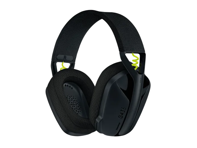 Audifonos Gaming Logitech G435 Lightspeed Inalambrico Recargable 18hrs De Uso Negro
