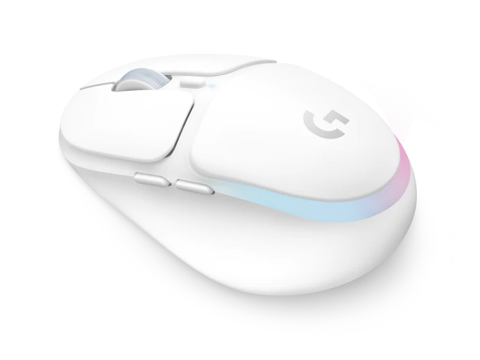 Mouse Gaming Logitech G705 Lightspeed Blanco Aurora Collection Inalambrico Con Bateria Recargable