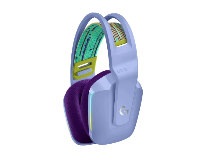 Audifonos Gaming Logitech G733 Lightspeed Rgb Inalambrico Recargable Hasta 29hrs De Uso Lila