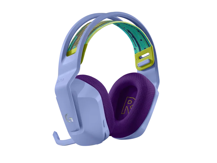Audifonos Gaming Logitech G733 Lightspeed Rgb Inalambrico Recargable Hasta 29hrs De Uso Lila