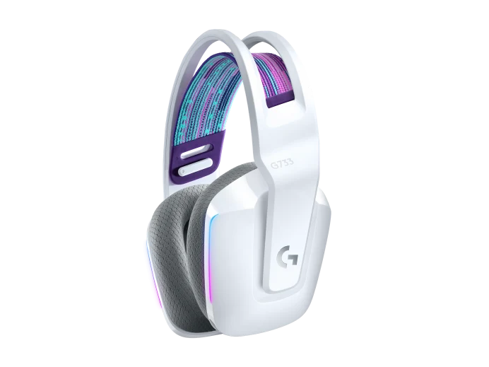 Audifonos Gaming Logitech G733 Lightspeed Rgb Inalambrico Recargable Hasta 29hrs De Uso Blanco