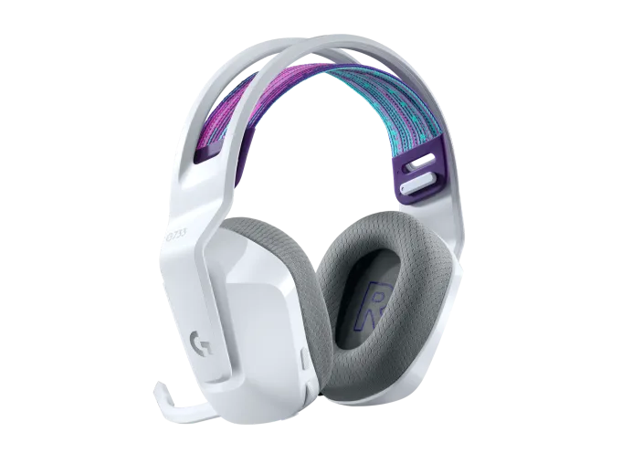 Audifonos Gaming Logitech G733 Lightspeed Rgb Inalambrico Recargable Hasta 29hrs De Uso Blanco