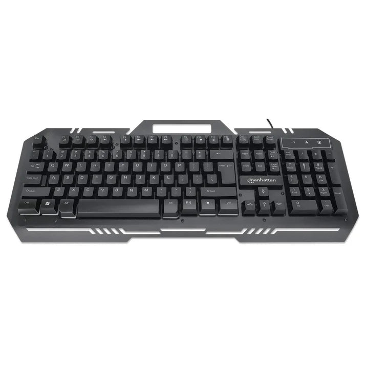 Teclado Gaming Led , Manhattan , 180610 ,con PÁnel MetÁlico Para Celular