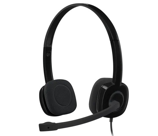 Audifonos Diadema Logitech H151 Control De Volumen Jack 3.5mm Negro