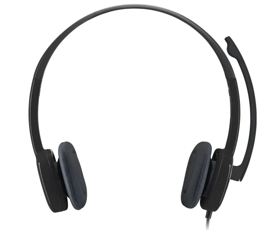 Audifonos Diadema Logitech H151 Control De Volumen Jack 3.5mm Negro