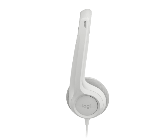 Audifonos Diadema Logitech H390 Supresion De Ruido Control De Volumen Usb Blanco