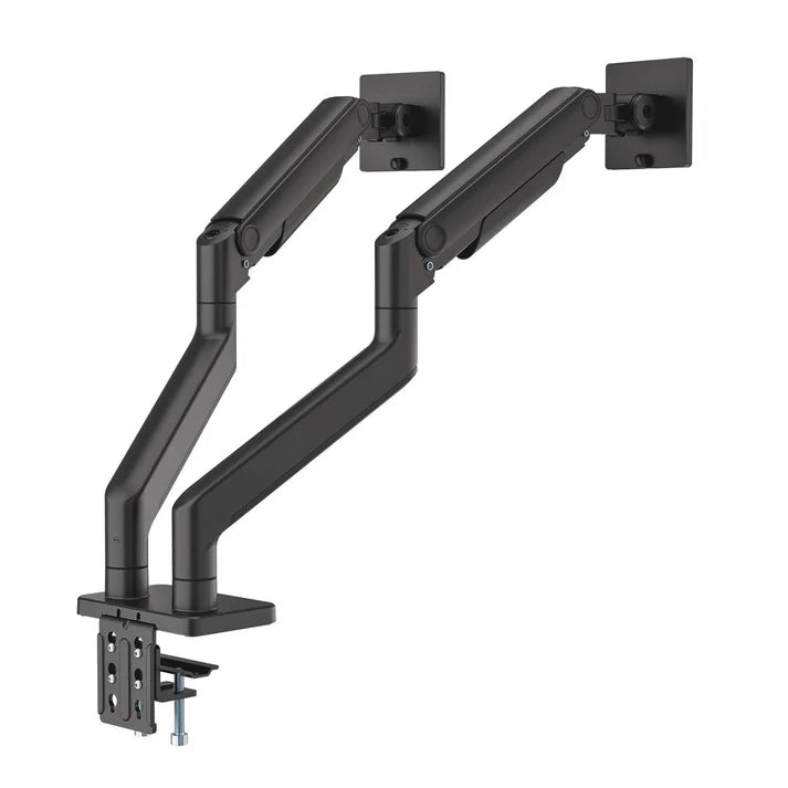 Soportes/manhattan/462587/soporte De Aluminio Con Sistema De Pistón Para 2 Monitores De 17 A 45