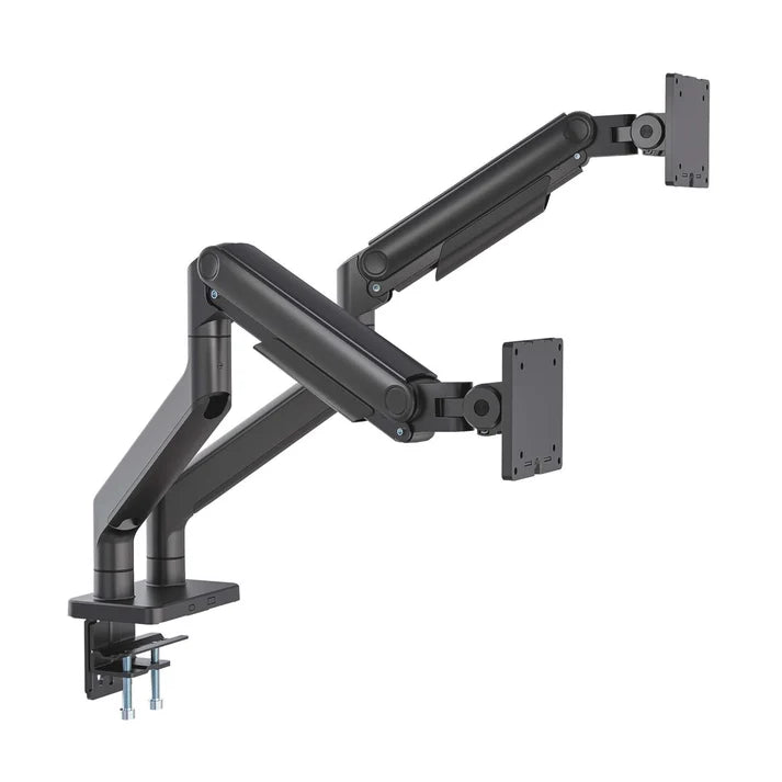 Soportes/manhattan/462587/soporte De Aluminio Con Sistema De Pistón Para 2 Monitores De 17 A 45
