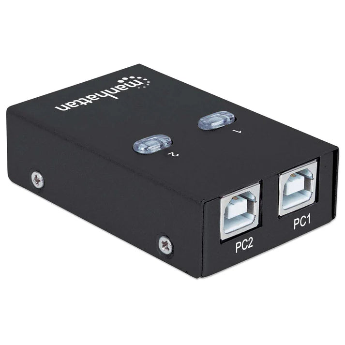 Multiplexor Usb Manhattan,162005, Usb 1:2 Comparte 1 Disp A 2pc