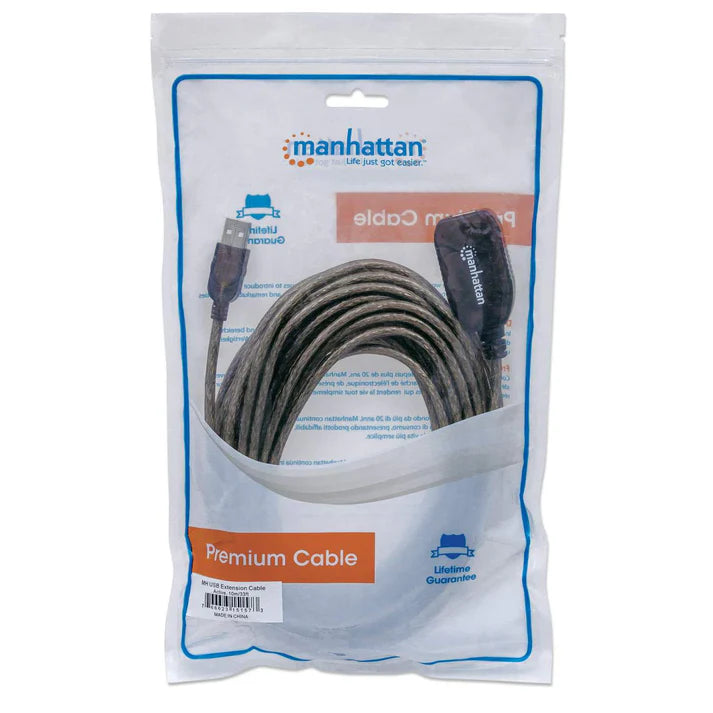 Cable Usb,manhattan,151573, V2.0 Ext. Activa 10.0m Bolsa