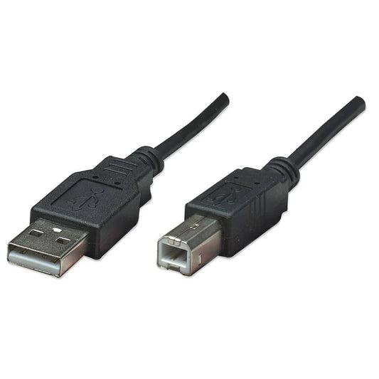 Cable Usb,manhattan,374507, V2.0 A-b  0.5m, Negro