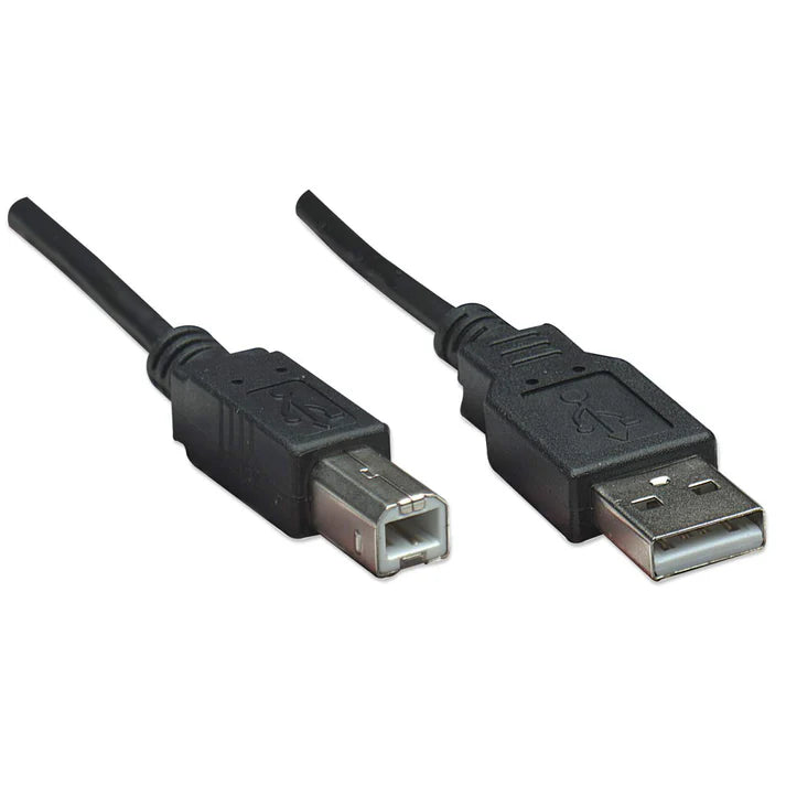 Cable Usb,manhattan,374507, V2.0 A-b  0.5m, Negro