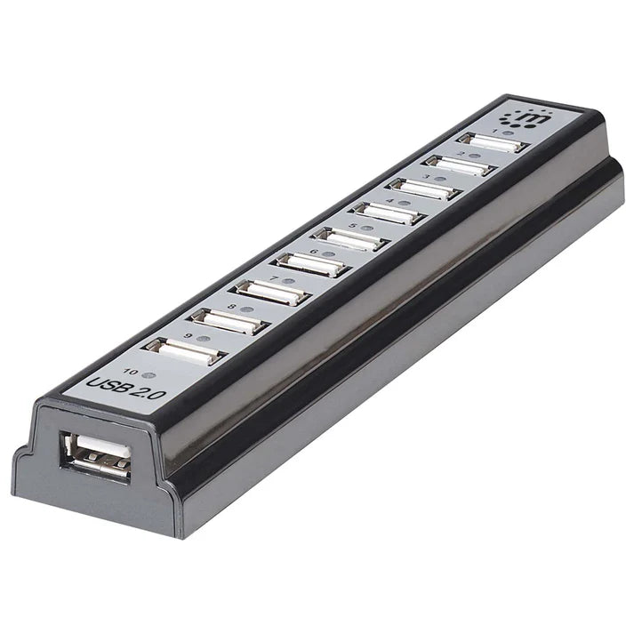 Hub Usb,manhattan,161572, V2.0 10 Ptos Con Fuente