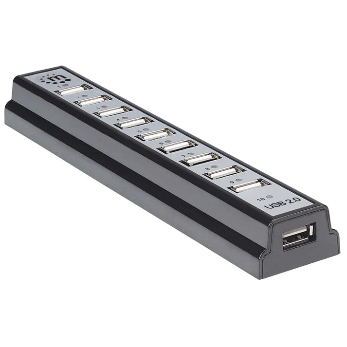 Hub Usb,manhattan,161572, V2.0 10 Ptos Con Fuente