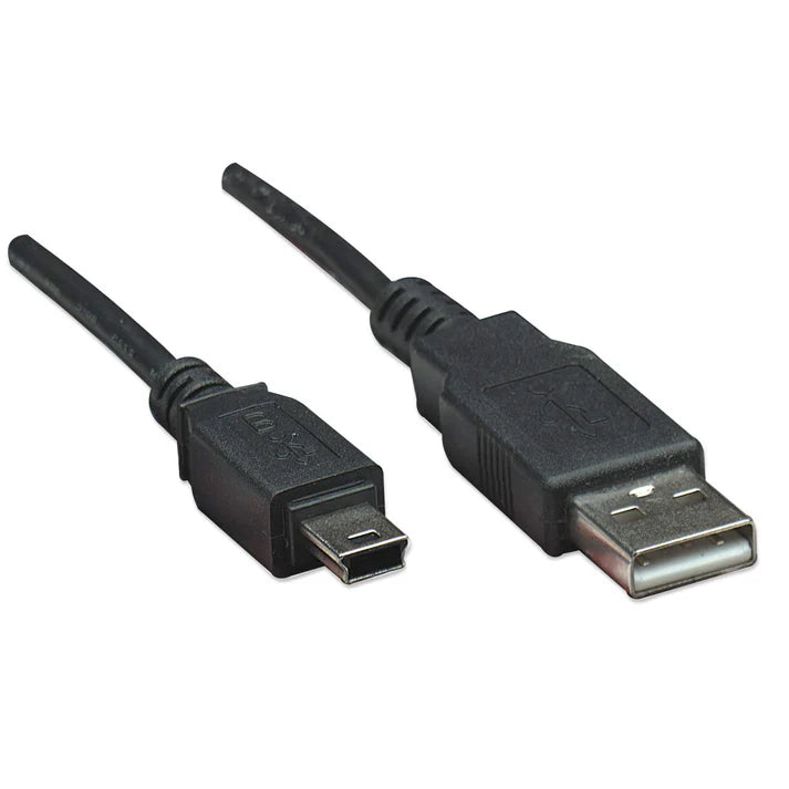 Cable Usb , Manhattan, 322638, V2.0 A-mini B 0.9m Negro