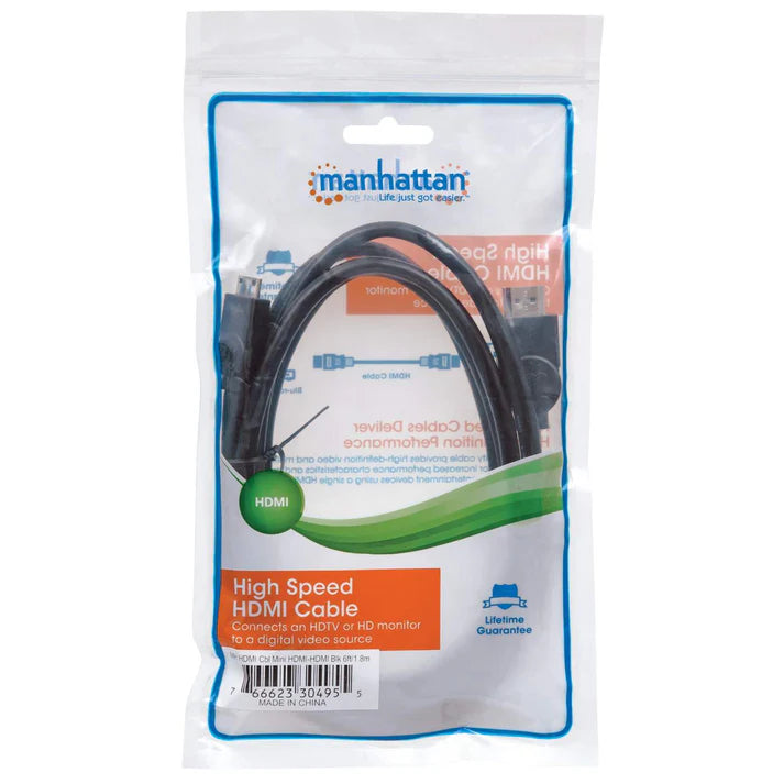 Cable Hdmi,manhattan,304955, Mini-hdmi 1.8m Bolsa