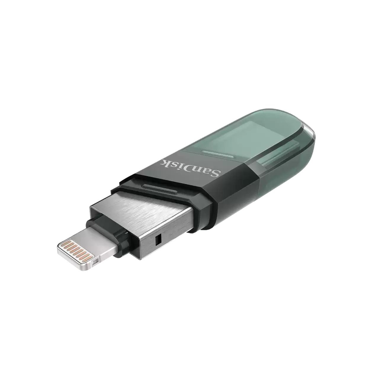 Memoria Sandisk 128gb Ixpand Flash Drive Flip Para Iphone/ipad Lightning/usb 3.1 Metlica Con Tapa De Plstico Sdix90n-128g-gn6ne