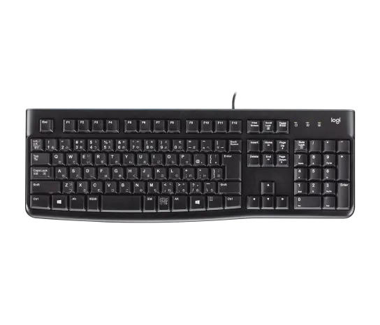 Teclado Logitech K120 Negro Alambrico Usb Pc / Windows Resistente A Derrames