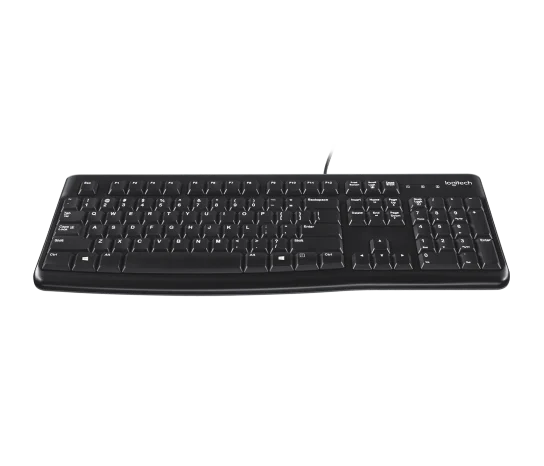 Teclado Logitech K120 Negro Alambrico Usb Pc / Windows Resistente A Derrames