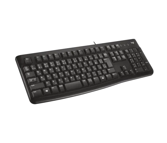 Teclado Logitech K120 Negro Alambrico Usb Pc / Windows Resistente A Derrames