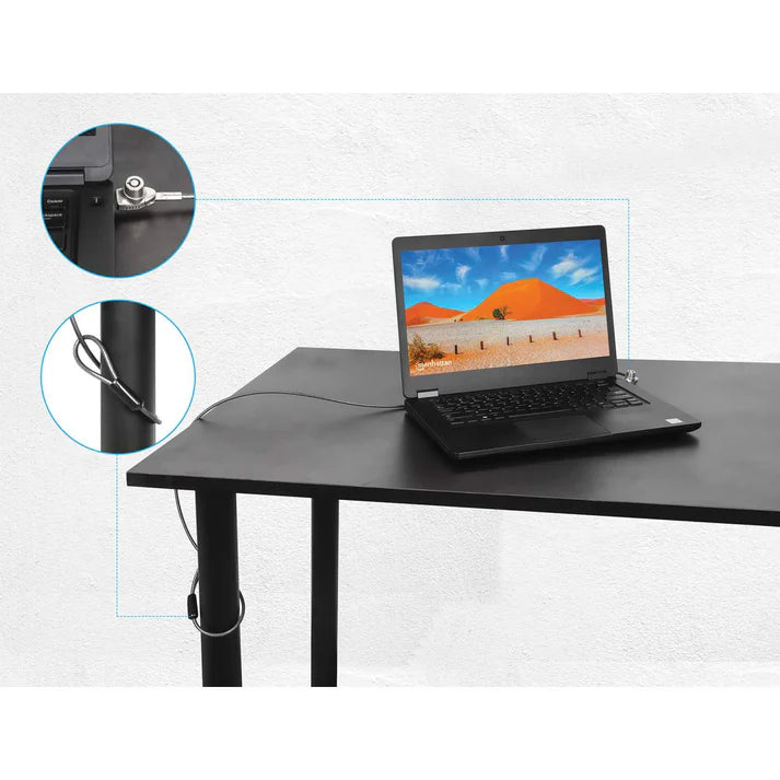 Candado Laptop,manhattan,440509, Nano Llave 1.5m Gris