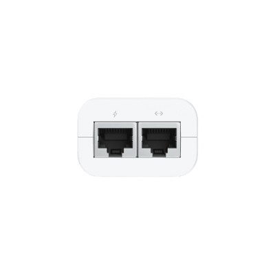 Inyector / Adaptador POE UniFi U-POE (48 VDC, 0.32 A hasta 15W) puerto Gigabit, ideal para equipos UniFi, incluye cable AC