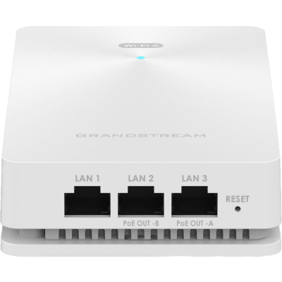 Punto de acceso Wi-Fi 6 802.11ax de pared, MU-MIMO 2x2:2 (2.4G) y 3x3:2 (5G), Throughput inalámbrico de 3 Gbps y 4 puertos Gigabit cableados