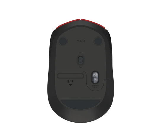 Mouse Logitech M170 Red-k Optico Inalambrico Mini Receptor Usb Pc/mac/chrome.