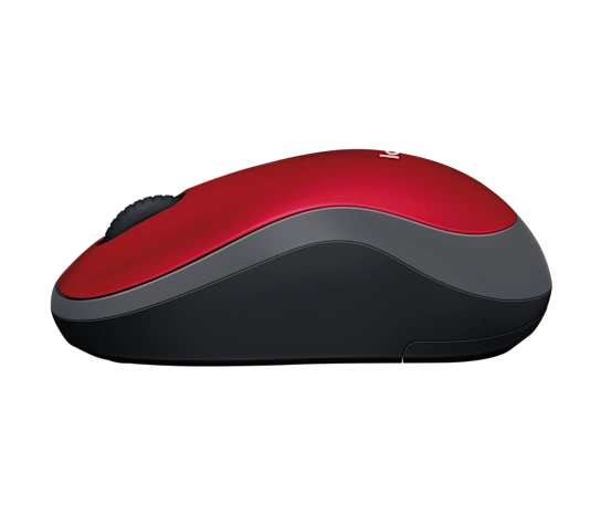 Mouse Logitech M185 Rojo Optico Inalambrico Mini Receptor Usb Pc/mac/chrome