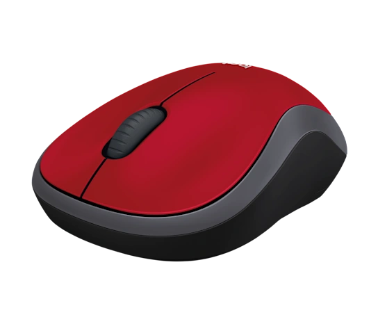 Mouse Logitech M185 Rojo Optico Inalambrico Mini Receptor Usb Pc/mac/chrome