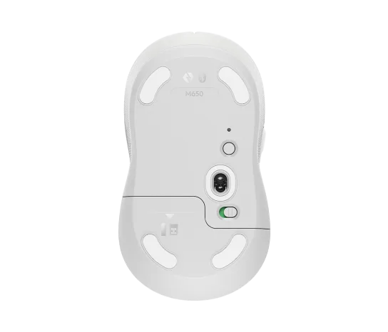 Mouse Logitech M650 Medium Off-white InalÁmbrico Usb Bolt Bluetooth Pc/mac/chrome/linux/android/ipados