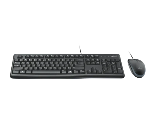Teclado/mouse Logitech Mk120 Negro Alambricos Usb Pc / Windows